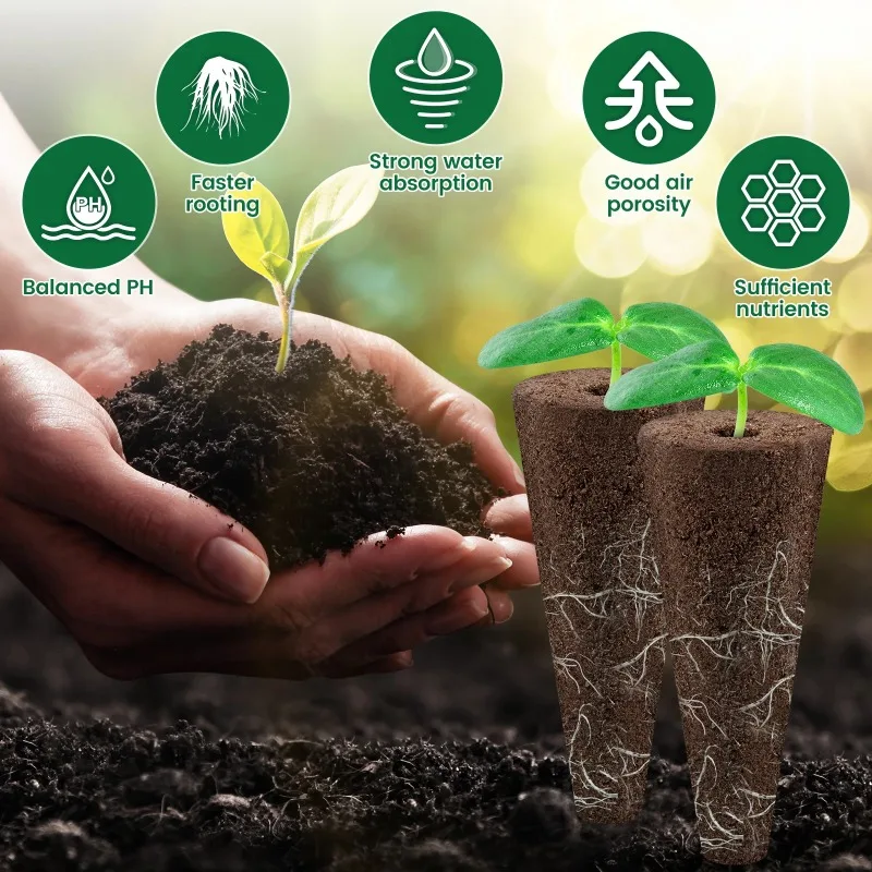 110 قطعة مجموعة كبسولات البذور لأنظمة النمو المائية سهلة الاستخدام في الأماكن المغلقة البذور كاتب ماصة للماء في الهواء الطلق تنمو الإسفنج عدة