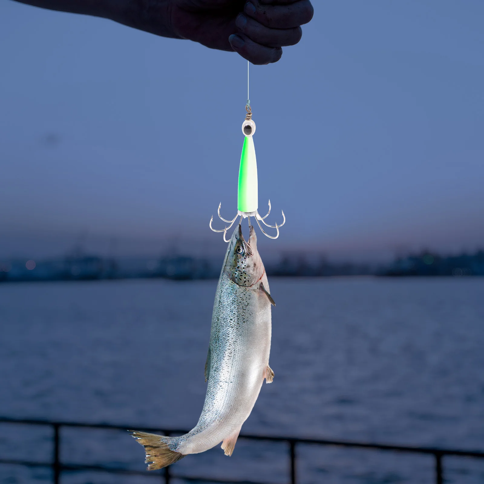 

Luminous Squid Hook Night Fishing Lures Baits Durable Practical Blow Tube Simulation Tackle Bionic Fish Bait