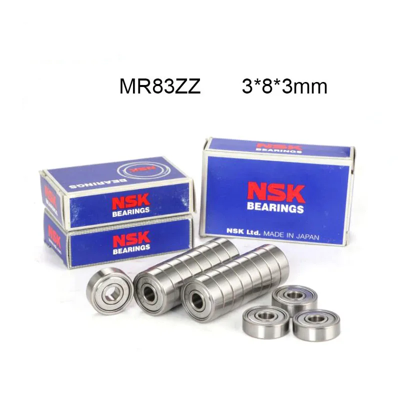 

Japan NSK Bearing MR83ZZ Bearing ABEC-7 10PCS 3*8*3 Miniature High Speed MR83 ZZ Ball Bearings R830 MR83 베어링 rolamento подшипник