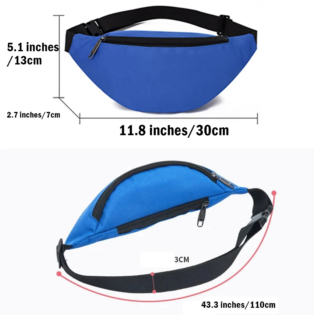 5 Pcs Custom Waist Bag With Logo Text Name Photo Personalized Outdoor Sports Bag Fanny Pack For Men Women Belt Bag Running Bag