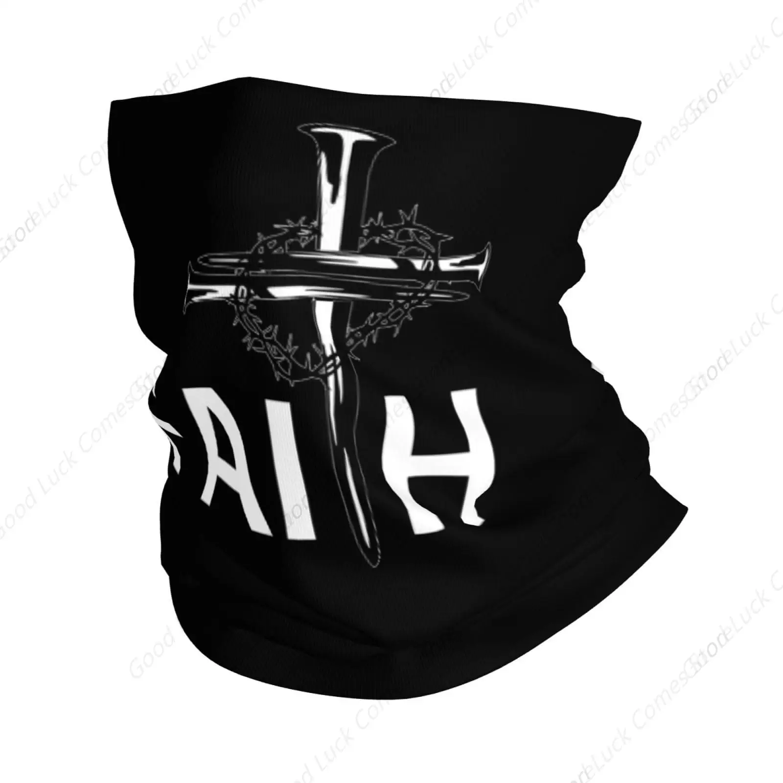 

Jesus Christian Faith Cross Neck Gaiter Face Mask for Men Women UV Protection Seamless Face Shield Cool Breathable Cycling