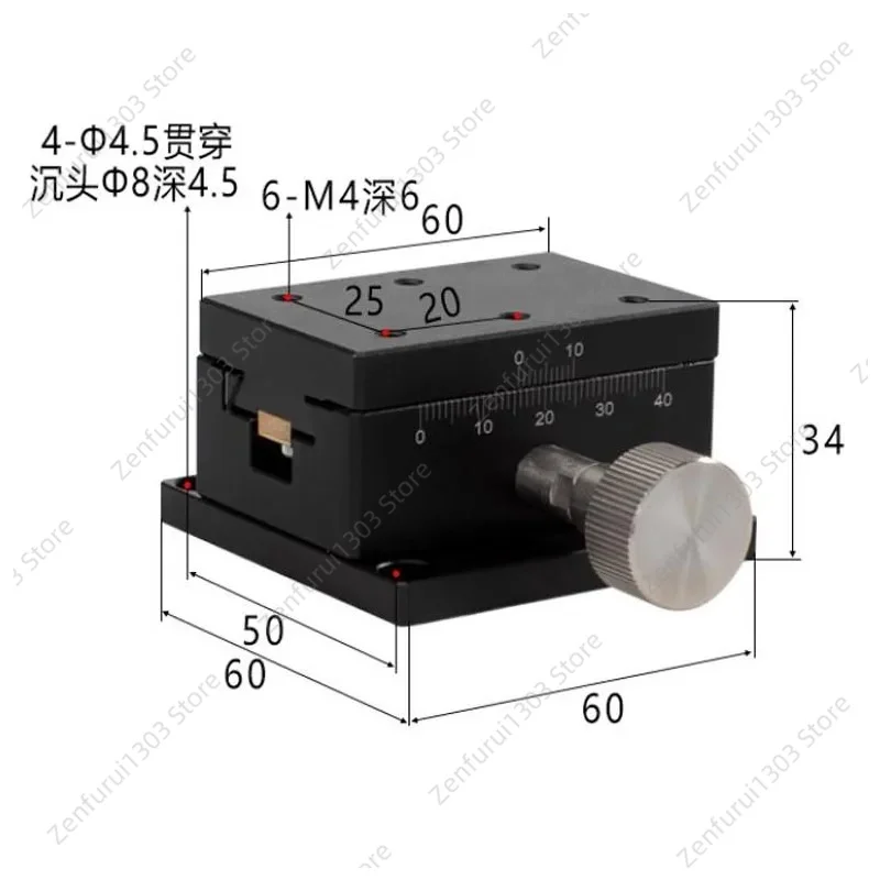 Gear dovetail guide sliding platform LWX4060 X-axis motion platform