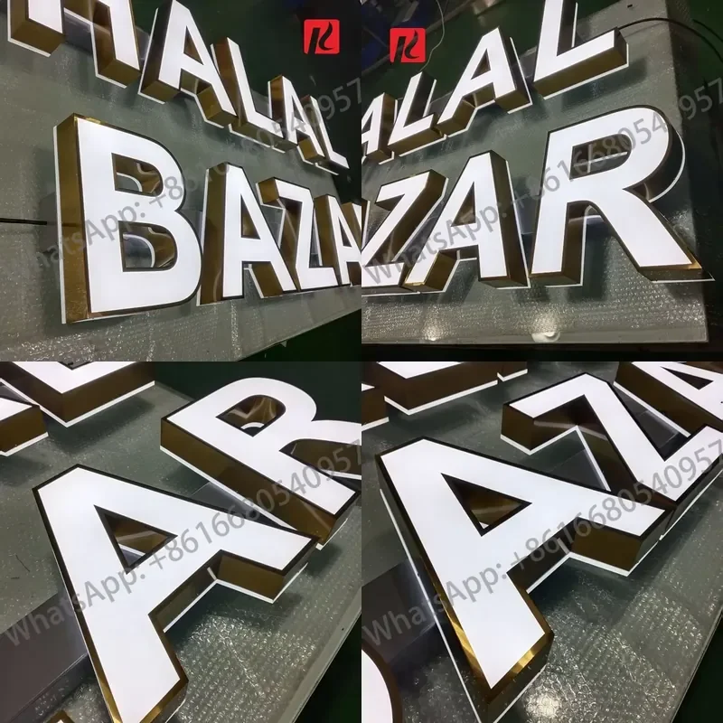 Kexian Custom Drop Shipping Led Channel Letter Logo Sign Led Store Front Signs Frontlit Led Singage