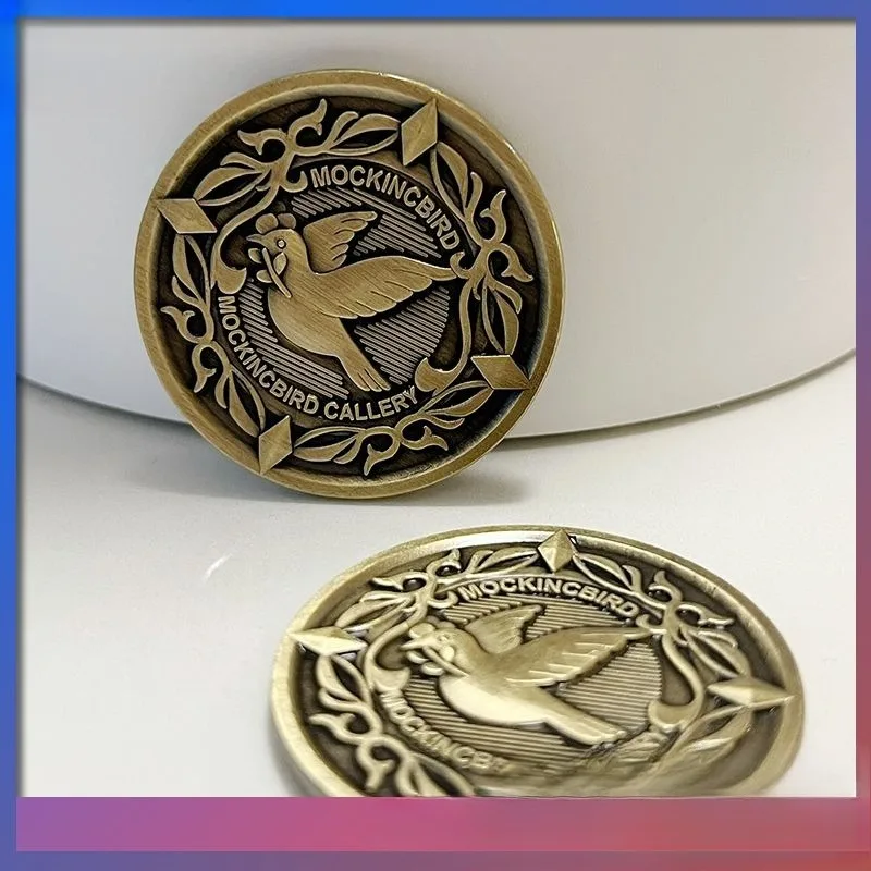 Zenless Zone Zero Hugo Vlad Cosplay لعب الأدوار الدعامة المعدنية التذكارية عملة محظوظة شارة تذكارية هدية حفلة الهالوين