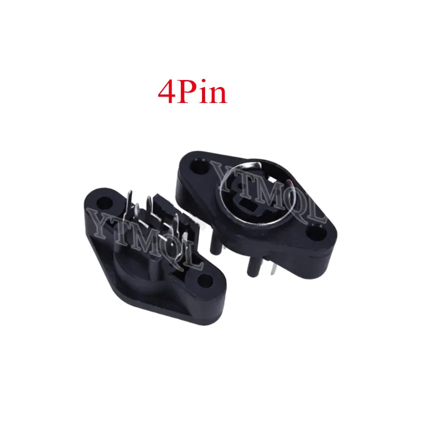 1Pcs MDC/S Terminal Socket DIN Jack Connector Mini PS2 4Pin 4P 6Pin 6P with Fixed Hole Mouse Keyboard