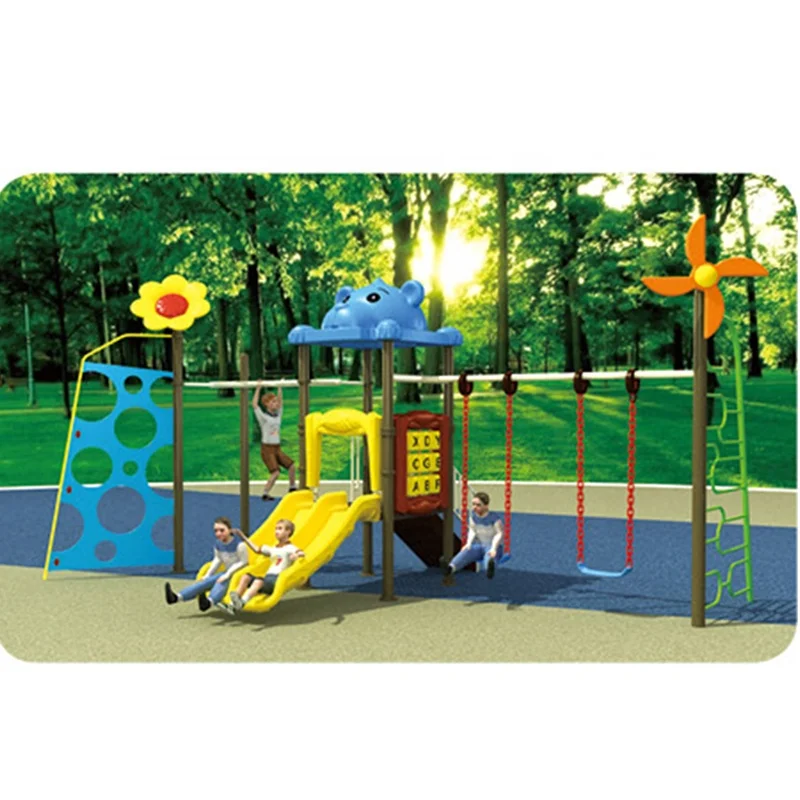 Hot Sale Good Quality Children Commercial Outdoor Playground Equipment,Kids Plastic Slide And Swing