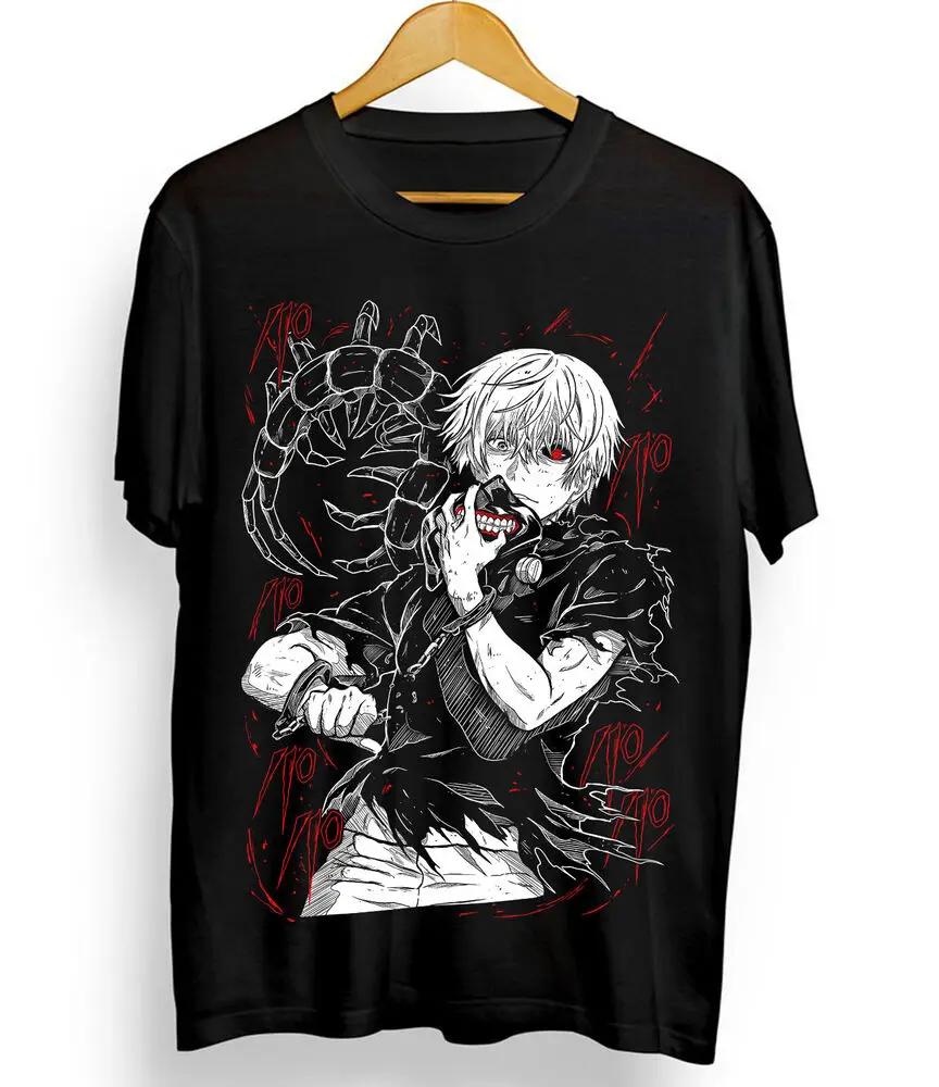 Tokyo Ghoul T-Shirt Ken Kaneki T-Shirt Japanaise Manga Anime Tshirt Tee All Size