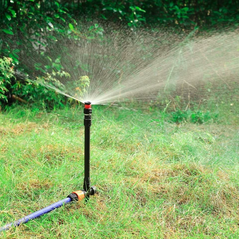 1 шт. выдвижные сменные распылители, распыляющие насадки 0~360 градусов, регулируемые, сад, парк, ферма, трава, газон, поливочные инструменты выдвижной дождеватель отзывы - №5