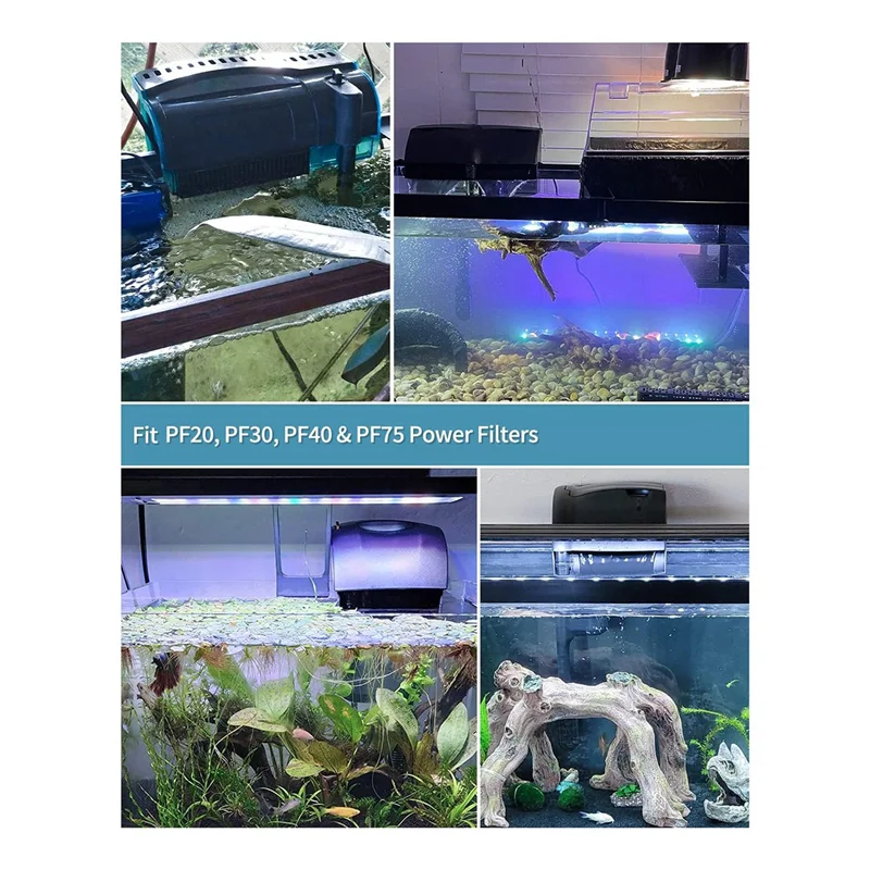 Recambio de cartuchos de filtro PF-L de A26F-6 para aleta superior Silenstream PF20 PF30 PF40 y PF75 filtros de potencia accesorios para pecera P