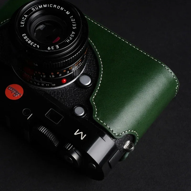 Custodia mezza custodia in vera pelle fatta a mano di alta qualità per Leica M, M240, M240-P, M-E(TYP240) M262,M-M Typ246