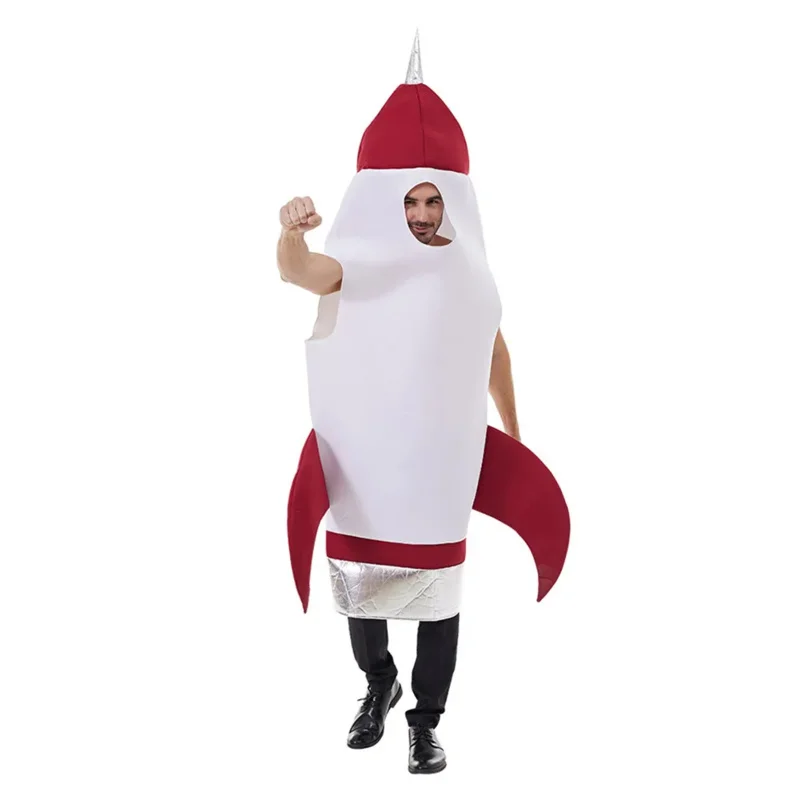 Inflatable rocket cosplay costume space boys girl outfits women men adult Halloween Carnival party disguise roleplay suit