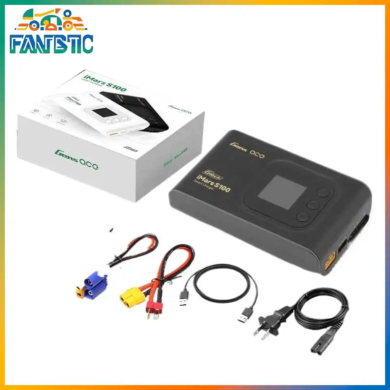 

Gens Ace Imars S100 100w Portable Balance Lipo Battery Charger Discharger For Rc Car Rc Aircraft Hobby Model