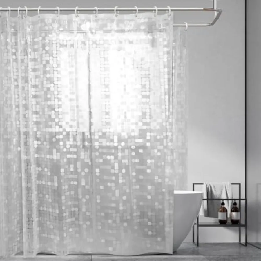 

Прозрачная круглая шторка для душа Clawfoot Tub, 180x70 дюймов, сверхширокая, с полным охватом, для ванной комнаты, панель P
