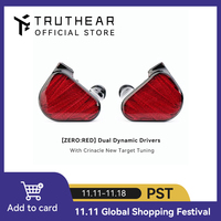 TRUTHEAR x Crinacle ZERO:RED Dual Dynamic Drivers In Ear Headphone with 0.78 2Pin Cable