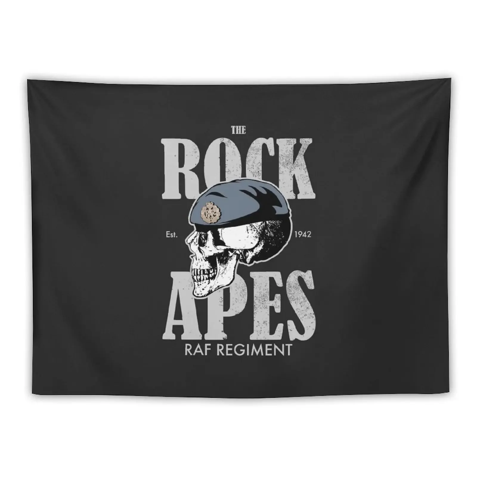 

RAF Regiment Rock Apes (distressed) Tapestry Room Decor Cute Mushroom Tapestry