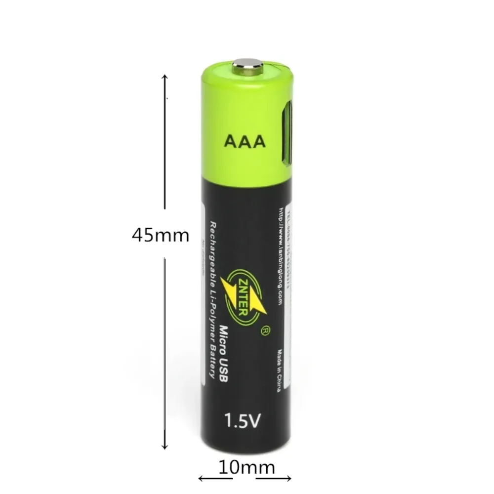 1pcs/lot 1.5V AAA rechargeable battery 600mAh USB lithium polymer battery toy keyboard game controller special lithium battery