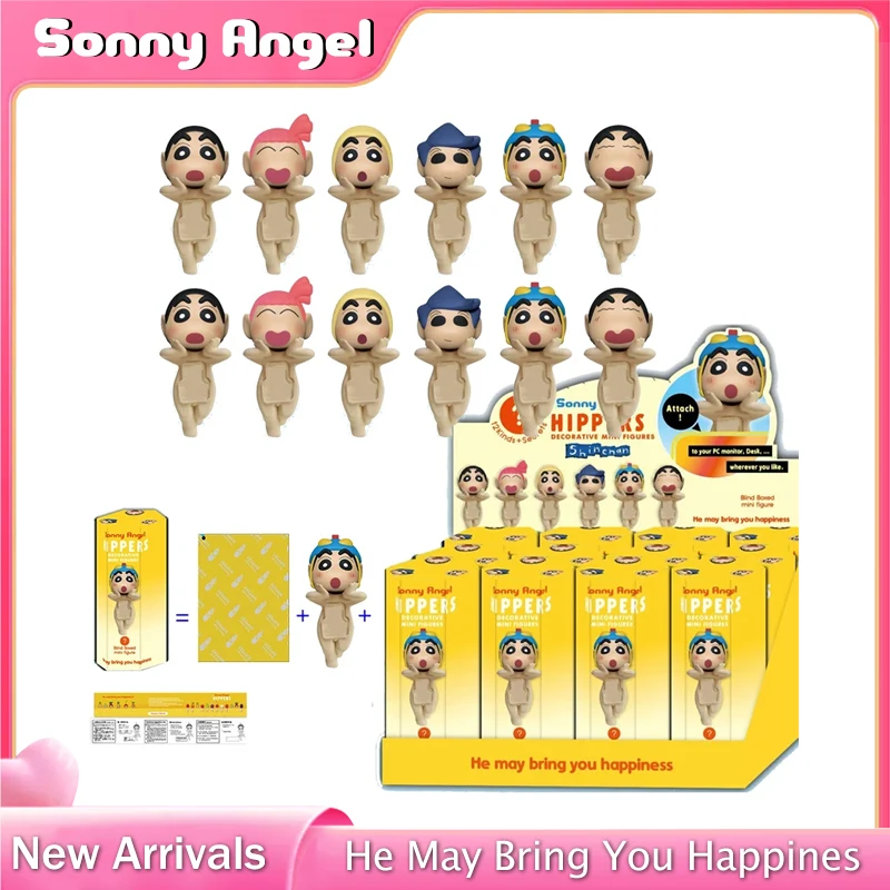 Sonny Melek Kawaii Crayon Shin-chan Serisi Anime Figürleri Mini Araç Telefonu Dekorasyon Sevimli Mevcut Doğum Günü Oyuncaklar Yılbaşı Hediyeleri