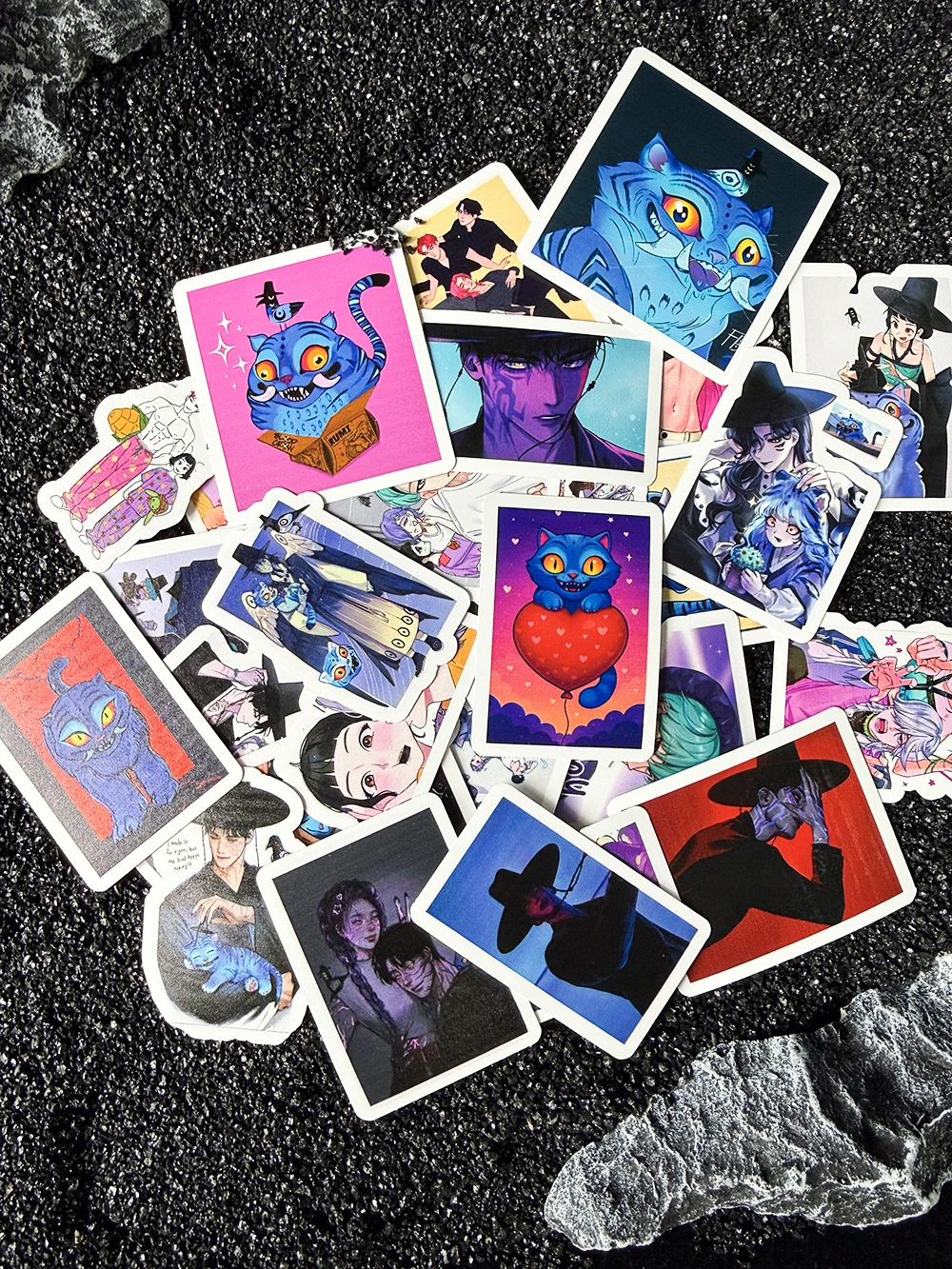 60 قطعة Kpop فيلم شيطان الصيادين هنتركس ساجا بنين ديربي النمر حقيبة ملصقات صناعة يدوية سكرابوكينغ كوب الديكور ملصقات مصورة #5