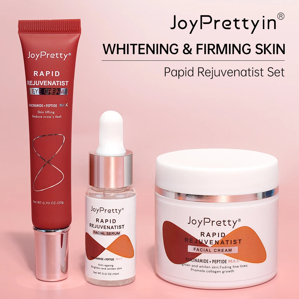 JoyPretty NEW Rejuvenate Skin Care Set Whitening Cream Wrinkle Serum Emulsions Eye Dark Circle Remove Facial Skin Care Products