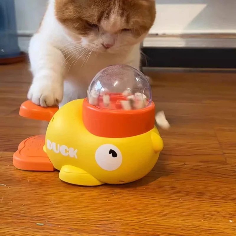 Enten-Leck-Futterspender, Katzenspielzeug, Selbstbeschäftigung, Langeweile-Linderung, Interaktiver Leckerli-Spender, IQ-Training, Slow-Feeder-Puzzle – Detail 7