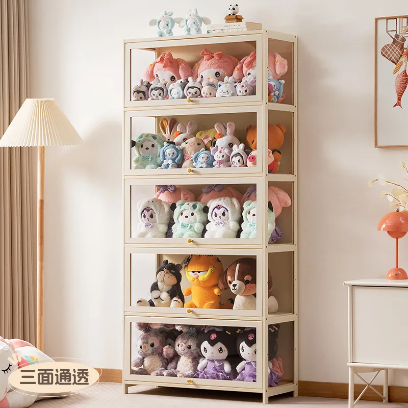 

Acrylic display cabinet floor-to-ceiling simple living room storage cabinet high-end sundries office fun storage simple locker