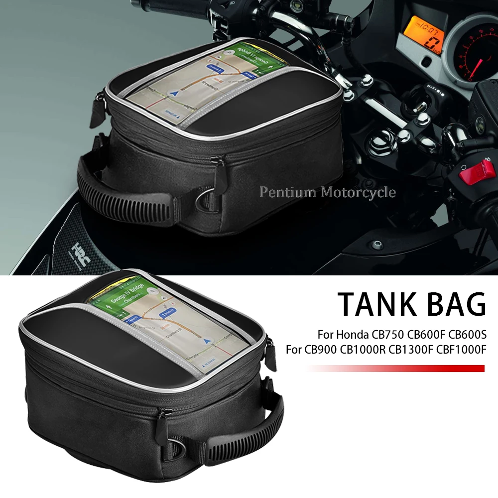 For Honda Hornet 600 599 900 CB1000R CB1300F CBF500 CBF600N Fuel Tank Bag Luggage Storage Bags Navigation Bag ﻿