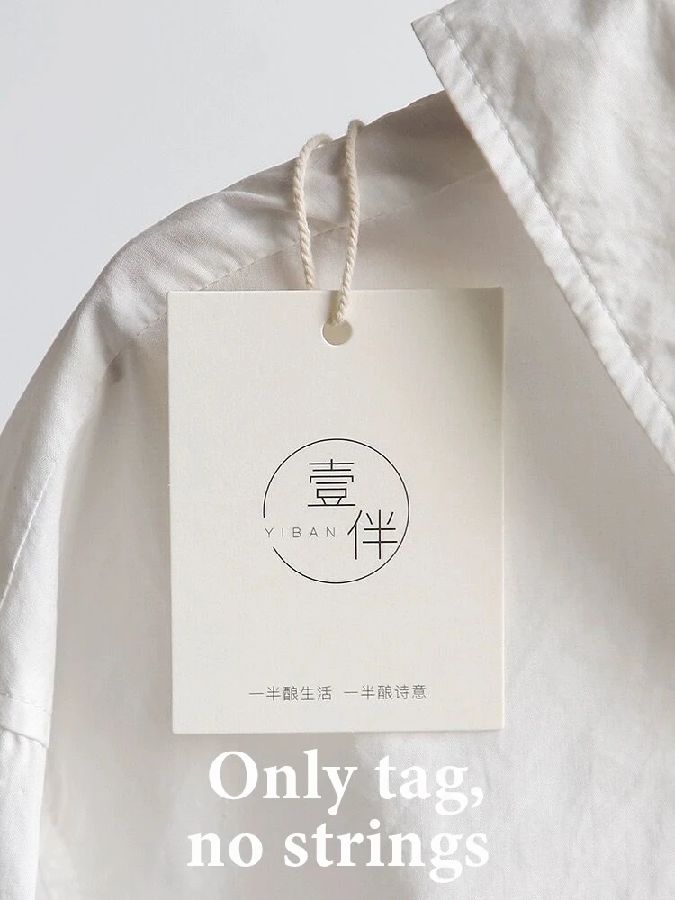 350g Wholesale Custom Hang Tag Price Label Business Brand Logo Design Print Garment Clothing Party Gift Decoration Handmade DIY