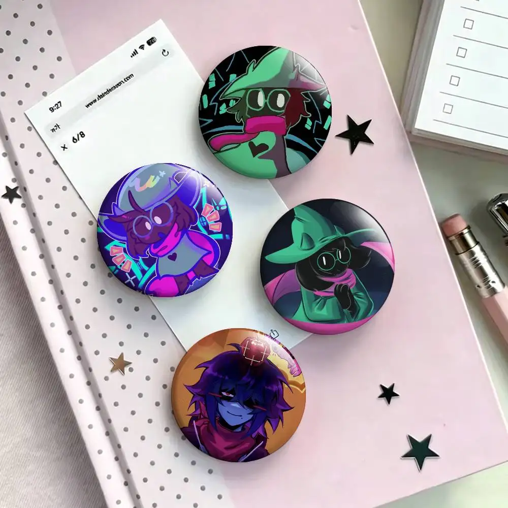 

D-DeltaruneS Laser Badge Creative Pins Brooch for Bag Clothes Hat Decor Gifts Fans Collect