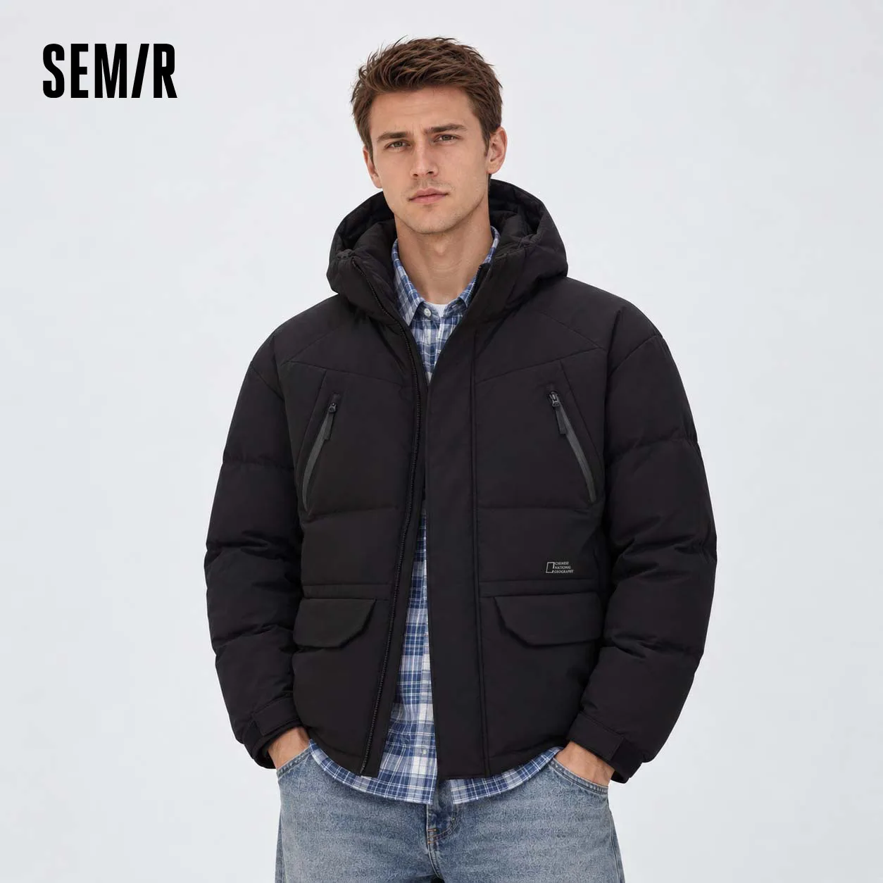 Semir Men Down Jacket Outdoor 80 Percent Down Fill 2026 New Winter Daily Wear Urban Casual Style Cold Weather Layering