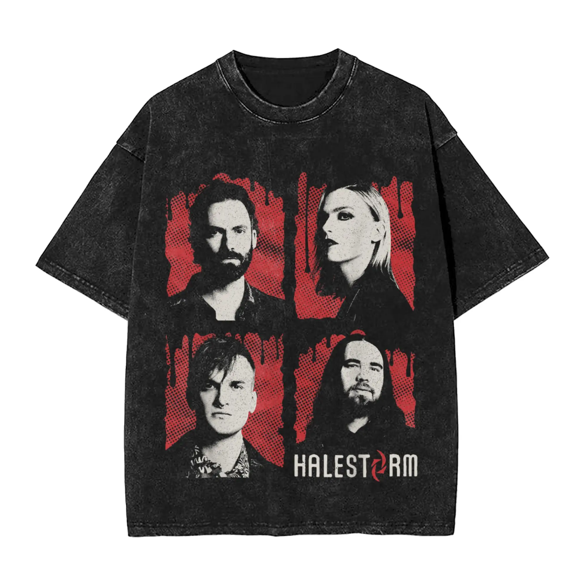 

Men's Halestorms Band T Shirts Clothing Beach Vintage Short Sleeves T Shirt O-Neck Leisure Casual Tee Shirt Cheap