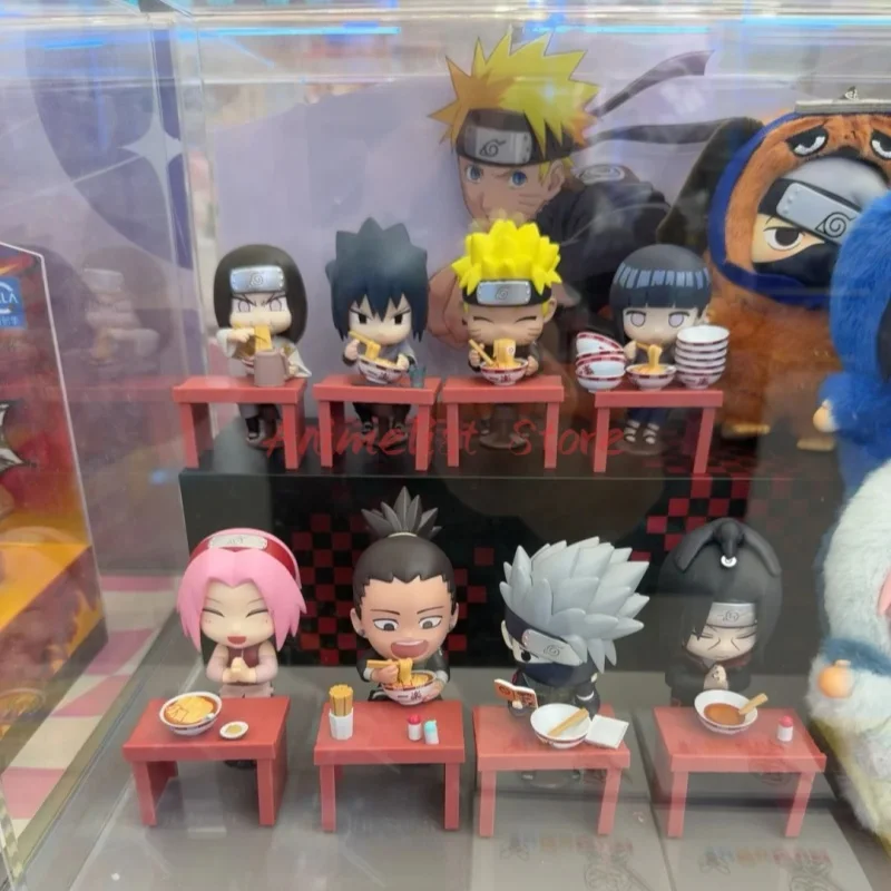 In Stock Naruto Blind Box Ramen Lamian Noodles Blind Box Original Bandai Bnfigureq Anime Figure Model Toys Christmas Gifts