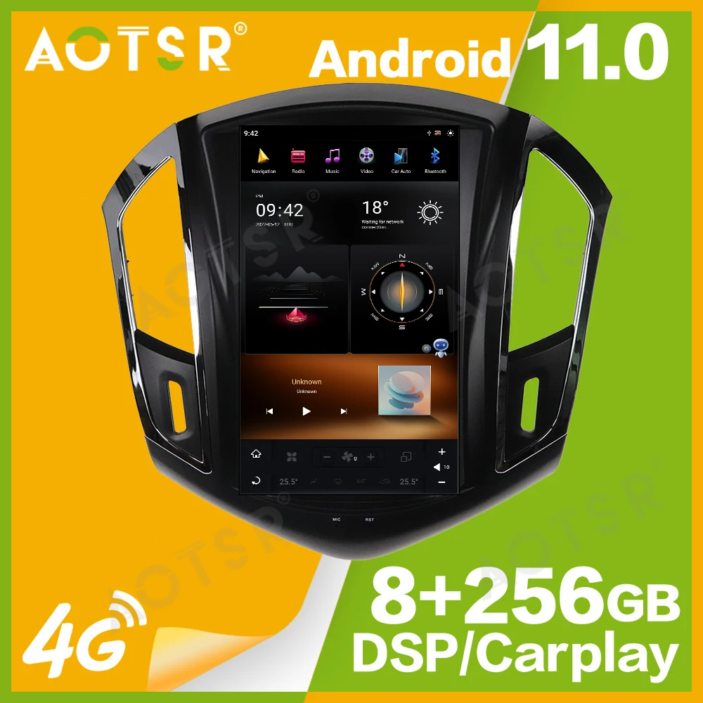 

12.1'' Qualcomm 8 core For Chevrolet Cruze 2012-2015 Car Radio Multimedia Player Android 11 Auto GPS Navi Carplay Head DSP