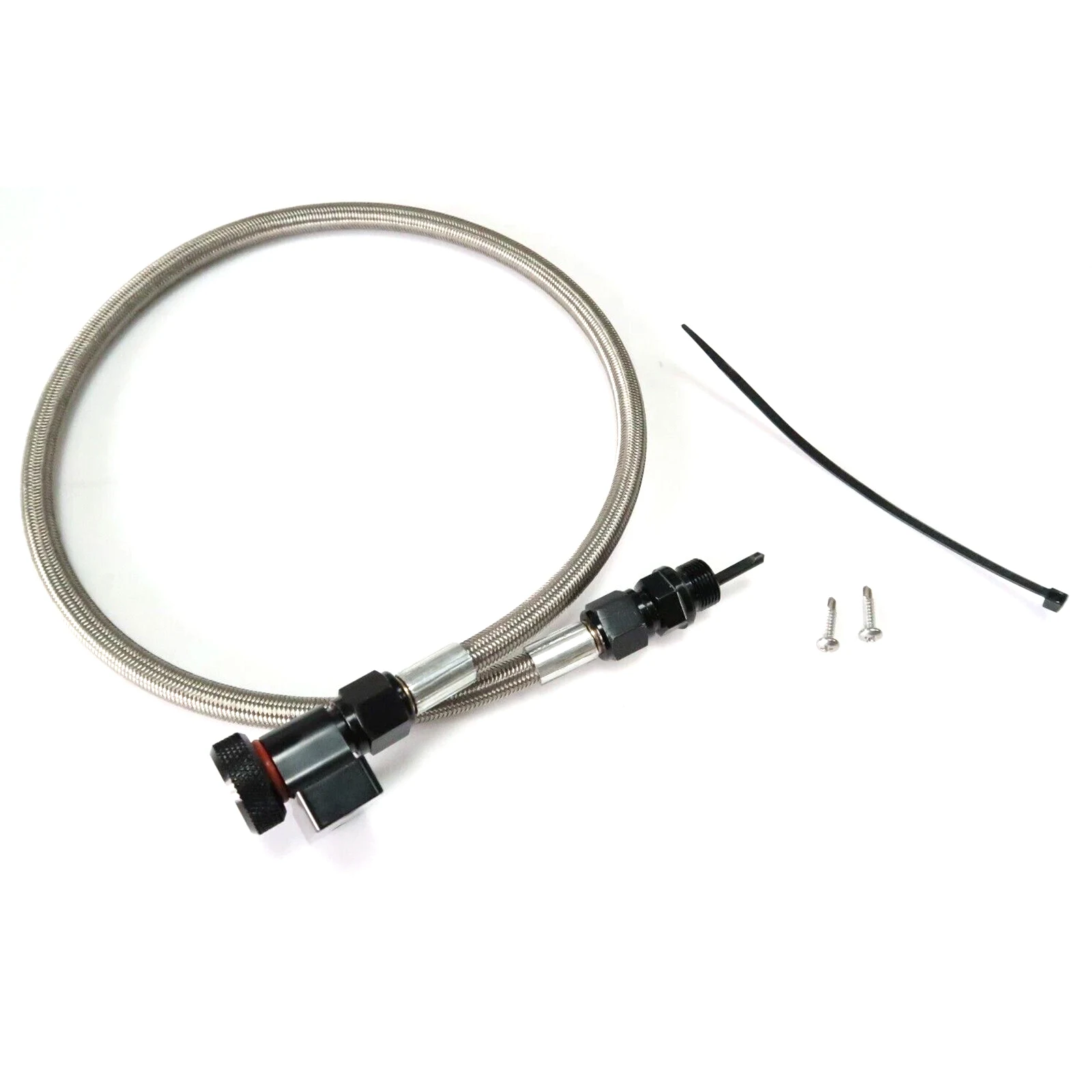 

22200 Transmission Dipstick Tube Tool Aluminum Braided Engine Oil Dipstick Transmission Dipstick for Ford F-150 10R80 6R80 4R75E