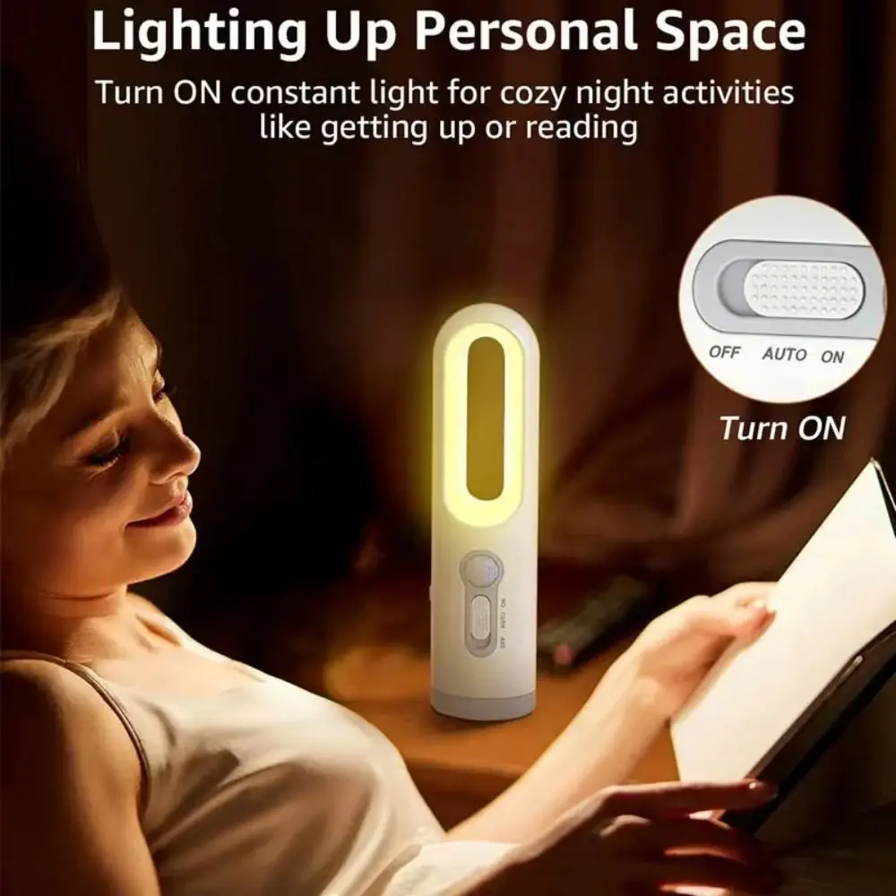 Outdoor 2 in 1 LED Light Motion Sensor Type-C Flashlight Lantern Rechargeable Waterproof Bedside Lamp Bedroom