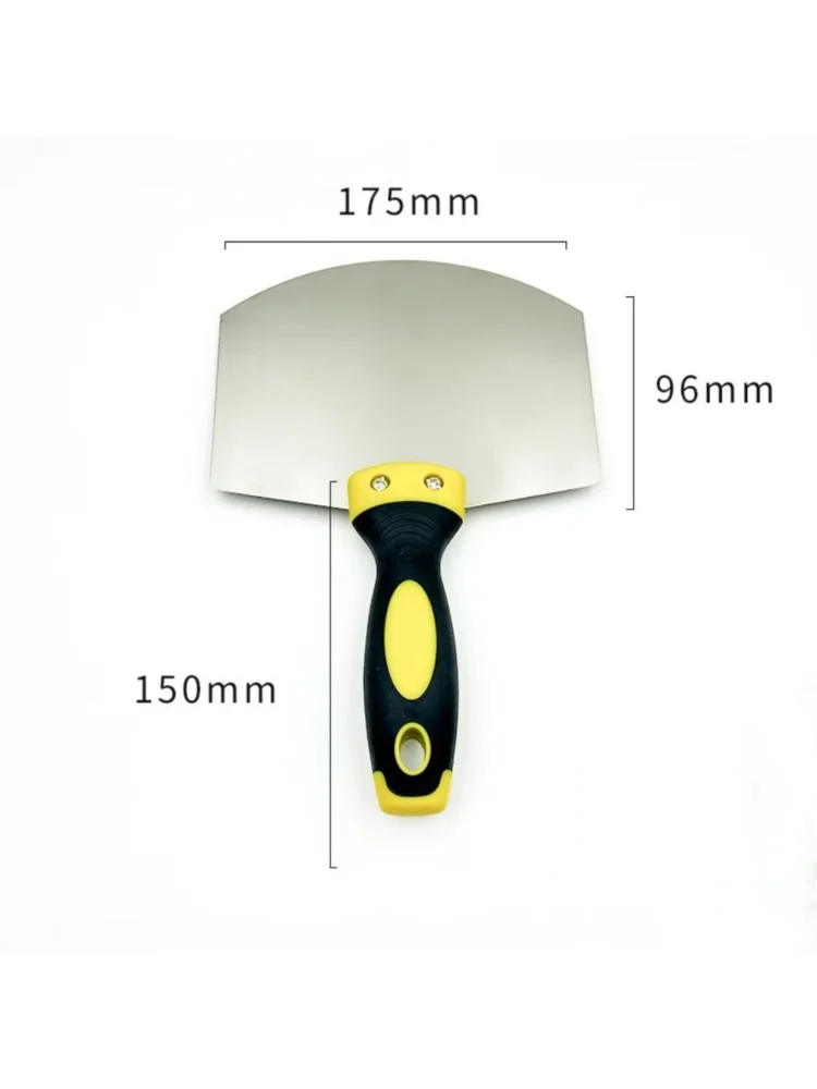 Edelstahl Spachtel Wand Farbe Gips Kelle Arc Asche Schaufel Farbe Feed Füllung Schaber Klinge Spachtel Bau Werkzeuge – Detail 7