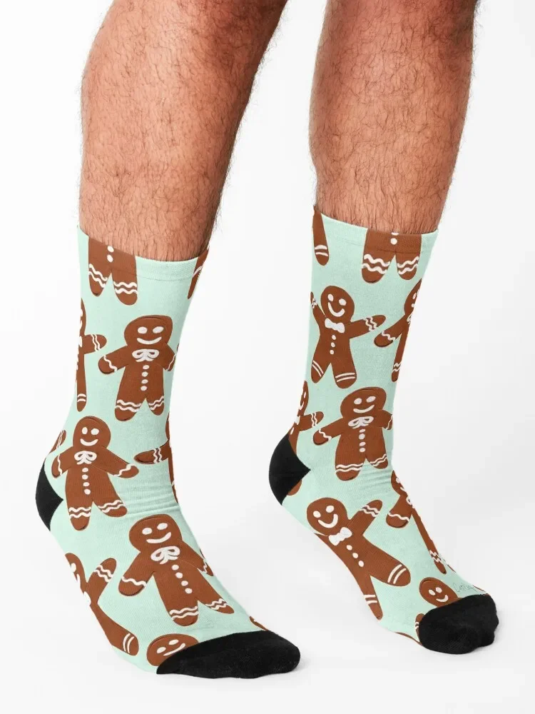 Gingerbread Men – Mint Palette Socks winter funny gifts hiking Men Socks Luxury Brand Women's