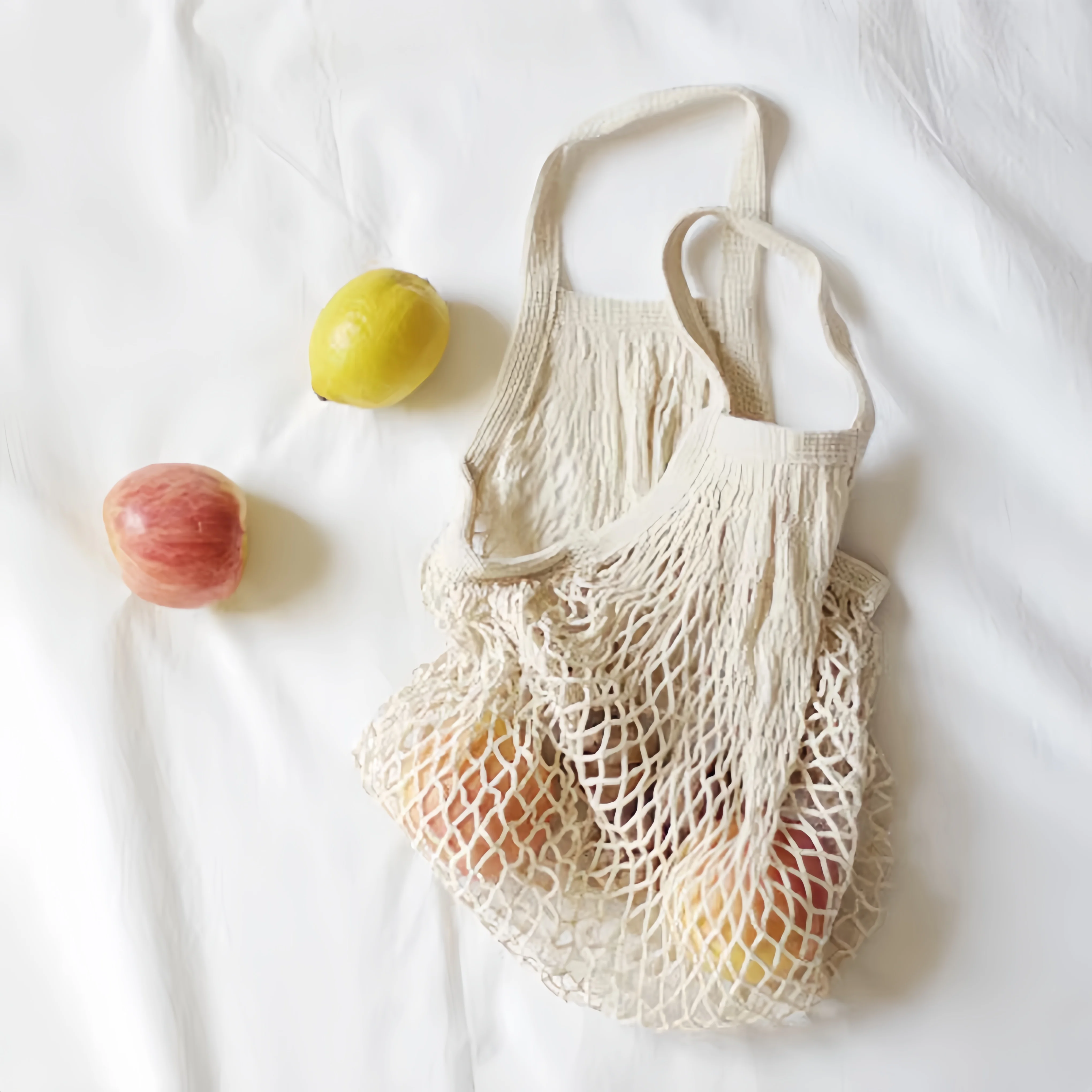 1/2 قطعة من أكياس الشبكة القطن - مراجعة Reusable Produce Bag وسعره