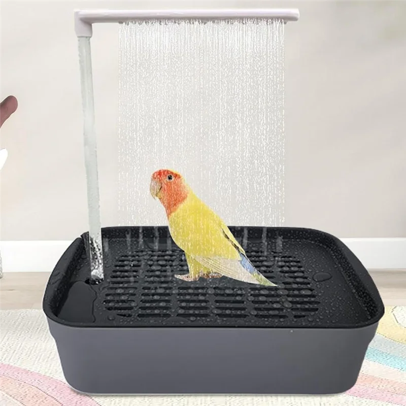 

A25F-Automatic USB Electric Bird Bath Tub Circulating Water Pet Bathtub Shower Fountain For Parrots Pet Supplies