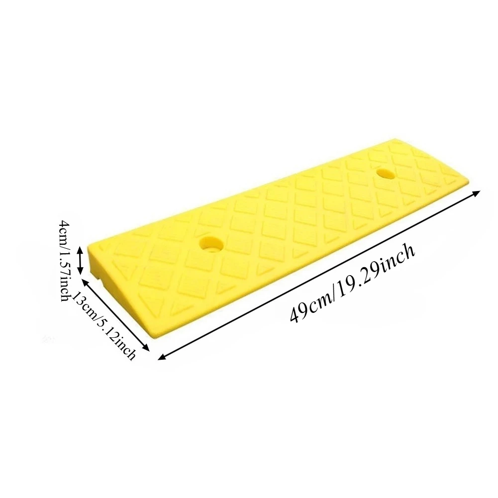 Draagbare drempelhelling 3-10cm antislip rubberen stoeprandhelling voor auto's, scooters, rolstoelen, huisdieren, deuropeningen, opritten