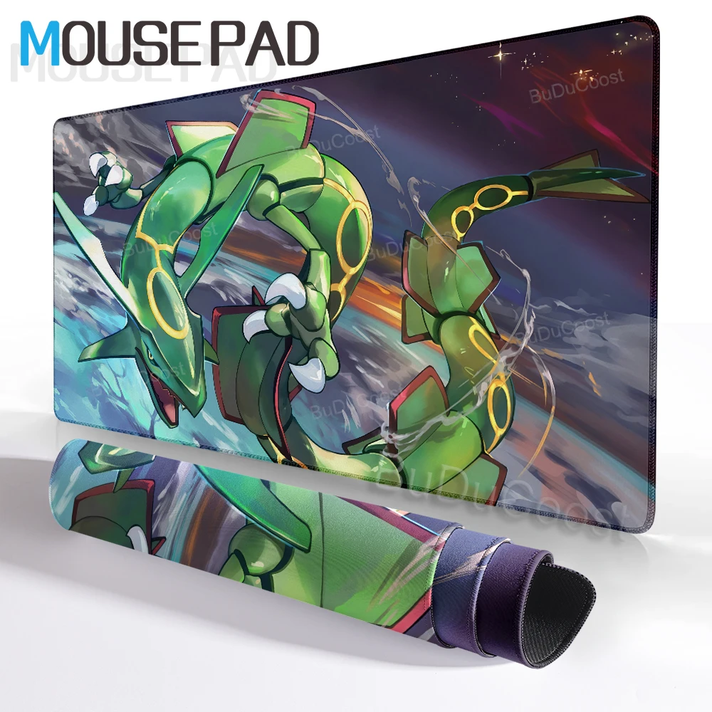 Pokemon Mega Rayquaza Large Gaming Mouse Pad Non-Slip Rubber Desk