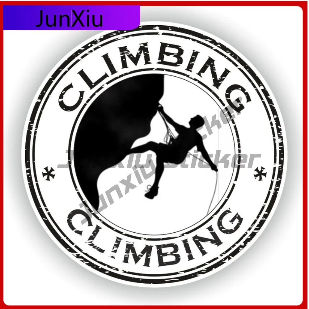 

Climbing Sports Vinyl Sticker Round Seal Anti Scratch Decals Custom Decals Motorcycle Bumper Suv Window Cover Accessories Funny