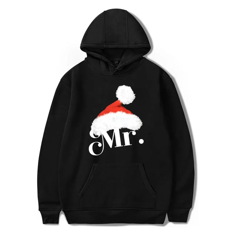 Santa Hoodie printed jumper Long sleeve fashion Christmas gift sportswear Lover sweatshirt for both men and women