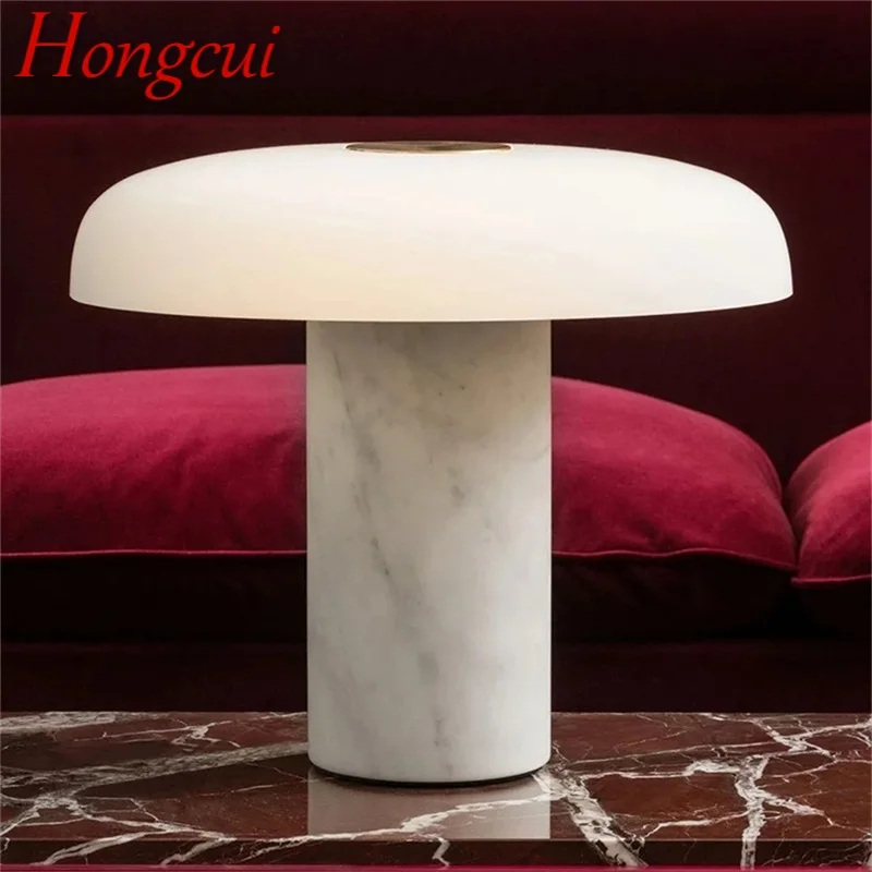 hongcui nordic candeeiro de mesa simples moderno criativo marmore led luz de mesa cogumelo decorativo luz sala de estar e quarto 01