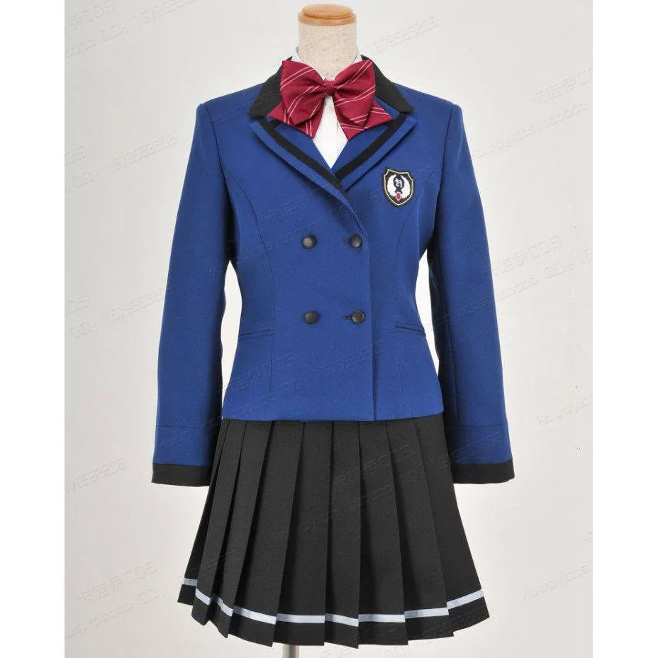 

Game Tokimeki Memorial 4 Cosplay Costumes School Uniform Women Coat Shirt Skirt Bow Outfits Daily Wear Clothes