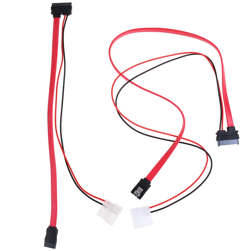 7 + 6 Pin Slimline SATA Cable for Slim Laptop SATA DVD CD-RW Adapter Cable