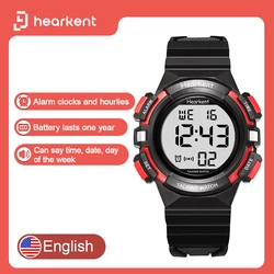 Hearkent Kids Talking Watch Hourly Chime Digital Wristwatches Boy Girls Alarm Chrono Clock Electronic Watches for Children