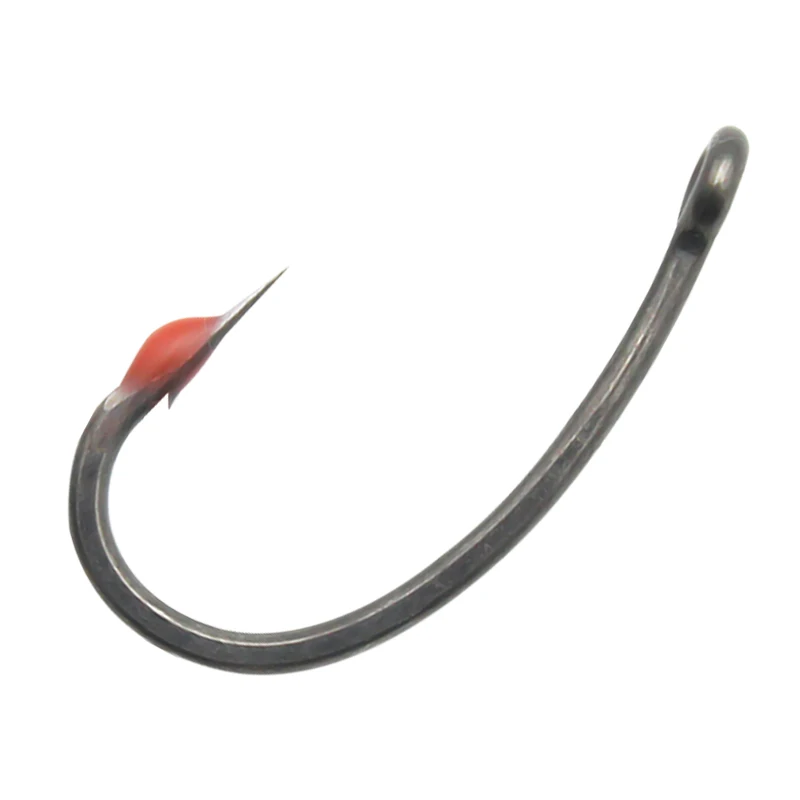 

10pcs Carp Fishing Hand Sharpened Curve Shank Hook Size 2/4/6 PTFE Coating Alloy Steel Micro Barb For Fishing Tackle