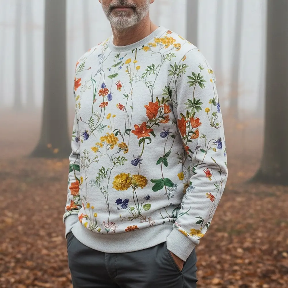 

Мужские повседневные толстовки с графикой и цветочным принтом, пуловер с круглым вырезом, уличная одежда с длинными рукавами, подарок на вечеринку для мужчин, толстовка с капюшоном
