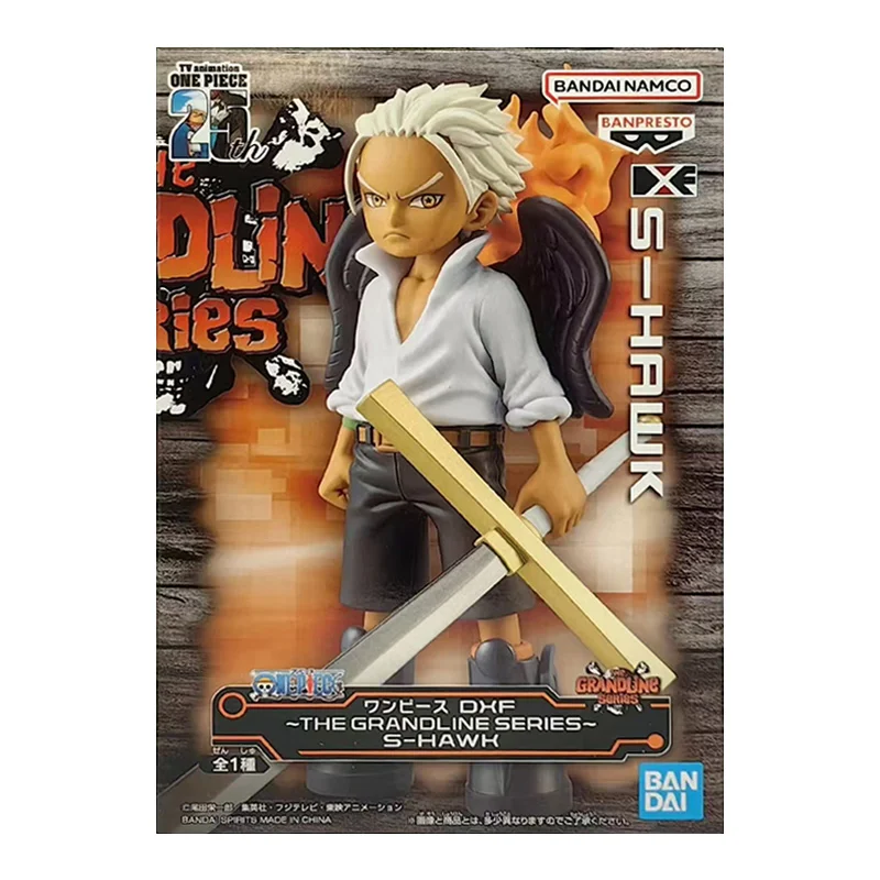 Bandai Banpresto One Piece DXF The Grandline Series S-Hawk 12Cm Anime Original Action Figure Model Birthday Toy Gift Collection