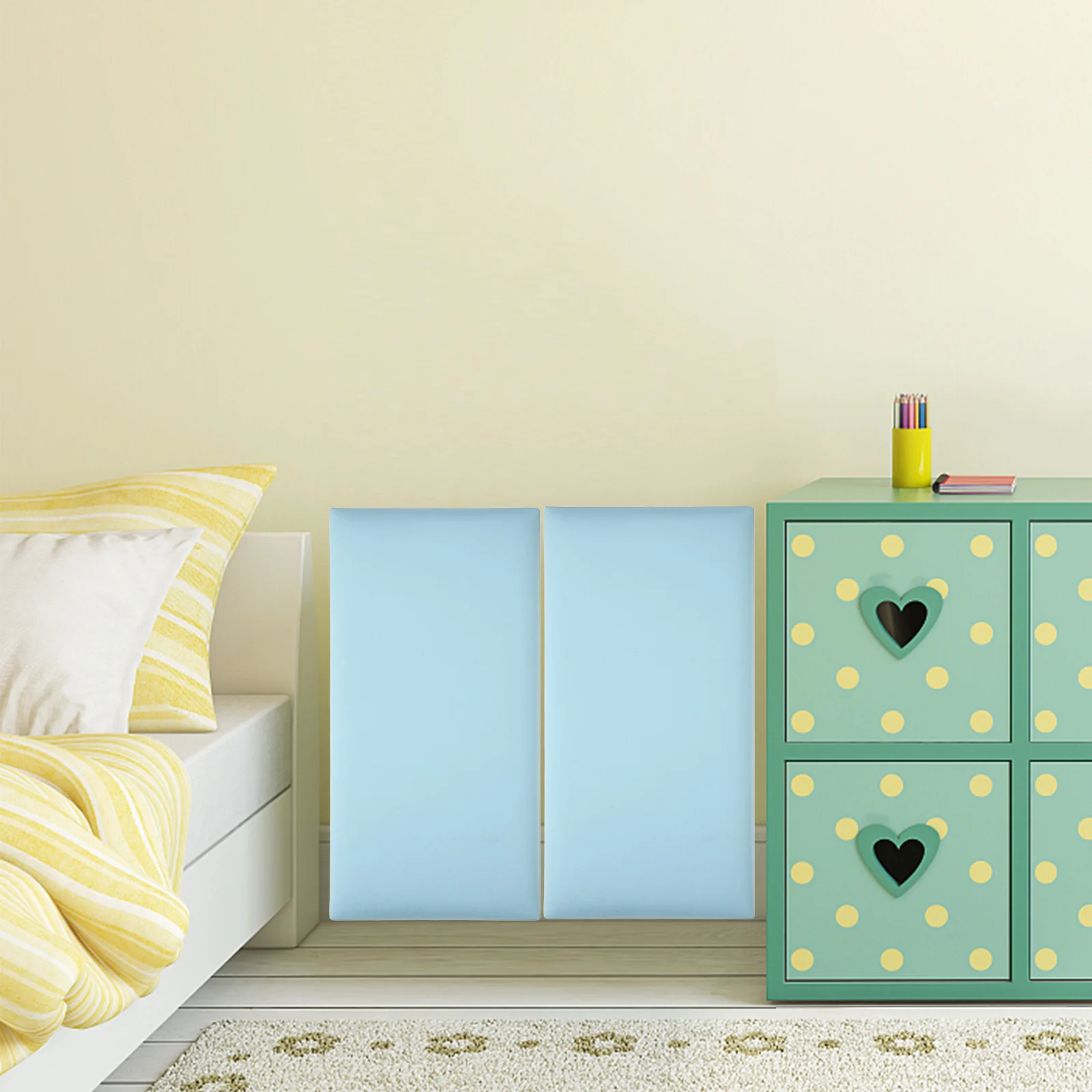 

Soft Wall Decor Anti Collision Pvc Safety Stickers Nursery Bumper Room Protective Mat Wallpaper Wall Protection